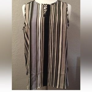🌸 Liz Claiborne Womens Sz S Striped Sleeveless Top